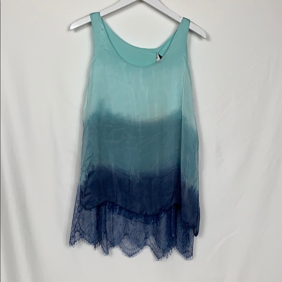 Belle France Tops - NWT Belle France 100% silk top, lace bottom XL